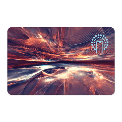 Wireless Horizon Waves Design NFC Card